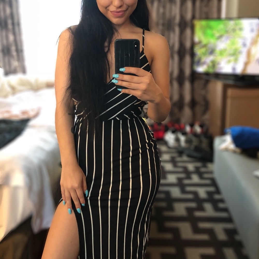 Akira striped dress